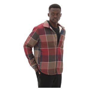 کت اورجینال برند Timberland مدل Sherpa Lined Plaid Overshirt کد 860716452