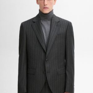 کت اورجینال برند Massimo dutti مدل Çizgili pamuklu klasik blazer کد 869867147