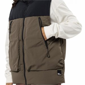 پافر و جلیقه اورجینال برند Jack wolfskin مدل Dellbrueck Erkek Kaz Tüyü Yelek کد 782513882